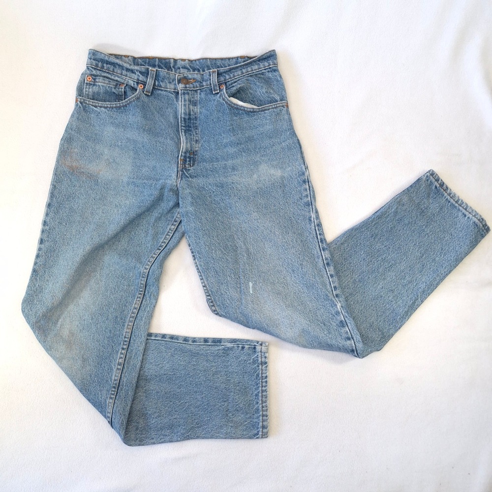 Levi 550 Relaxed Fit Jeans Blue W33 L32 Vintage 90s Tapered Leg Denim Workwear